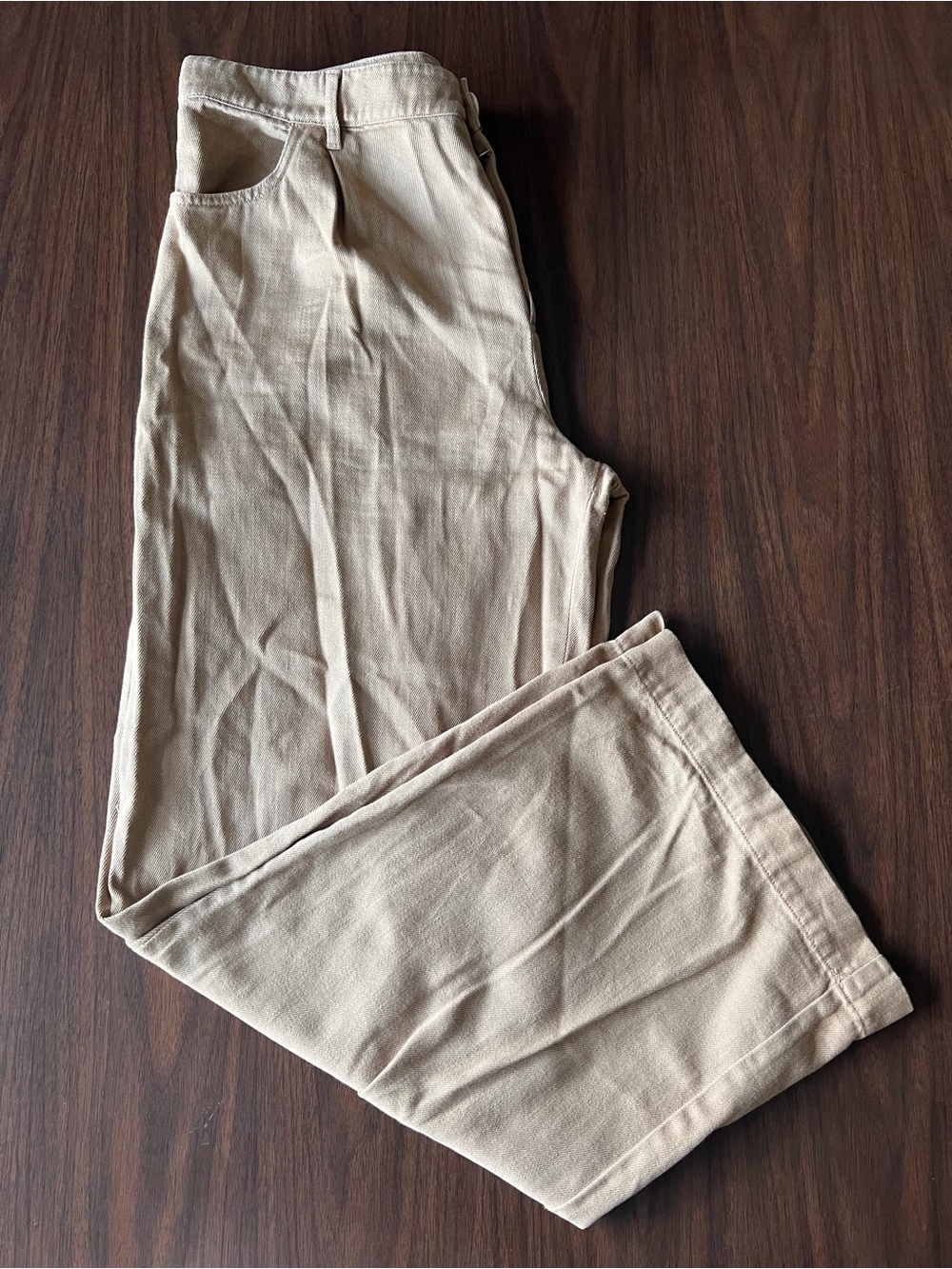 Zara Men's Light Beige Chino Pants